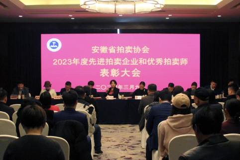 安徽省拍卖协会2023年度先进拍卖企业和优秀拍卖师表彰大会圆满召开